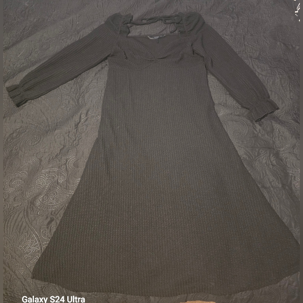 Killstar Gothic Black Long Sleeve Dress